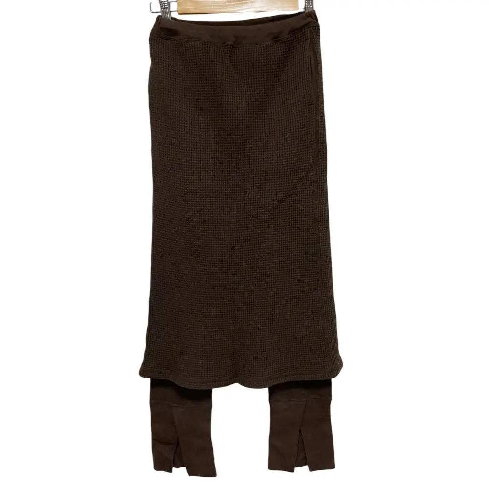 AMERICANA アメリカーナ タイト サーマルスカート レギンス 2点セット S ブラウン