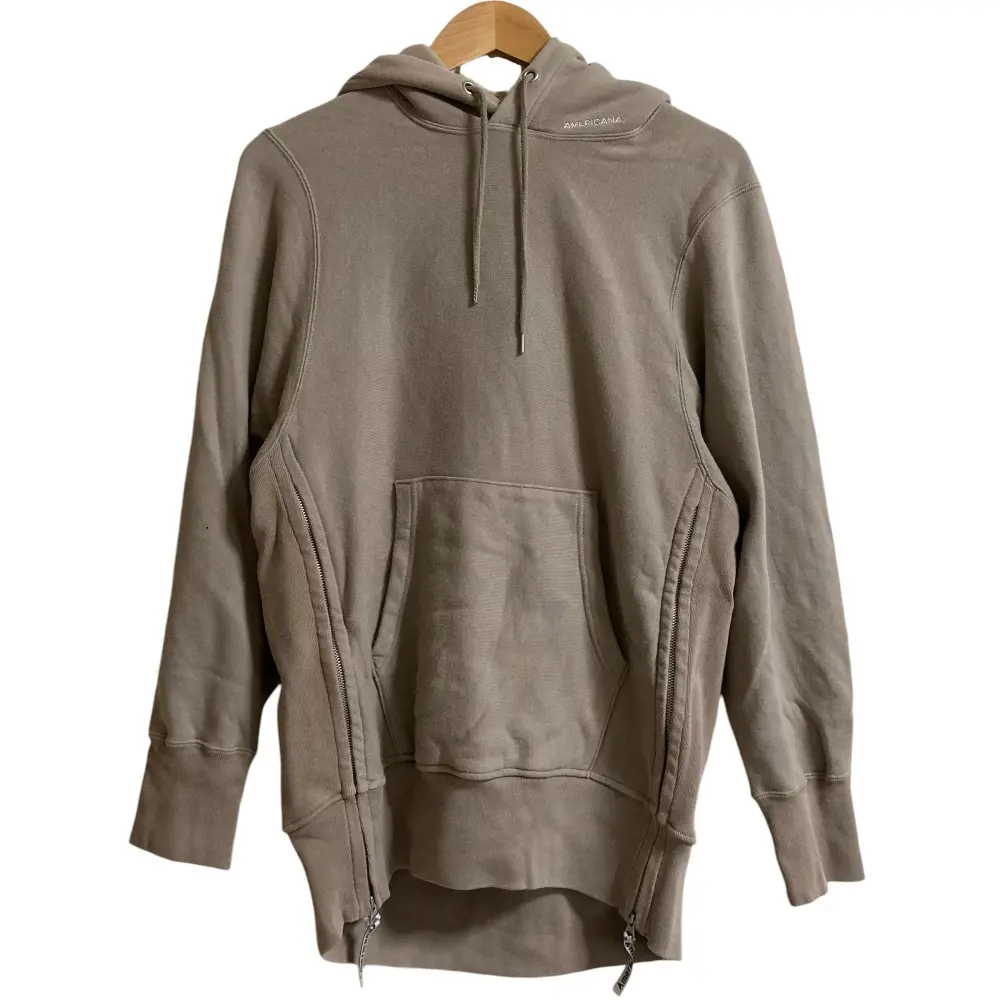 Americana アメリカーナ サイドジップ プルオーバーパーカー モカ