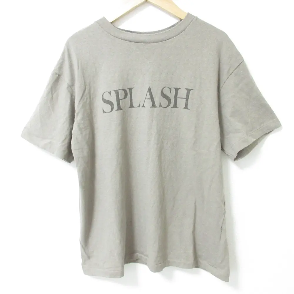 Americana アメリカーナ SPLASH プリント 半袖 Tシャツ カットソー グレージュ