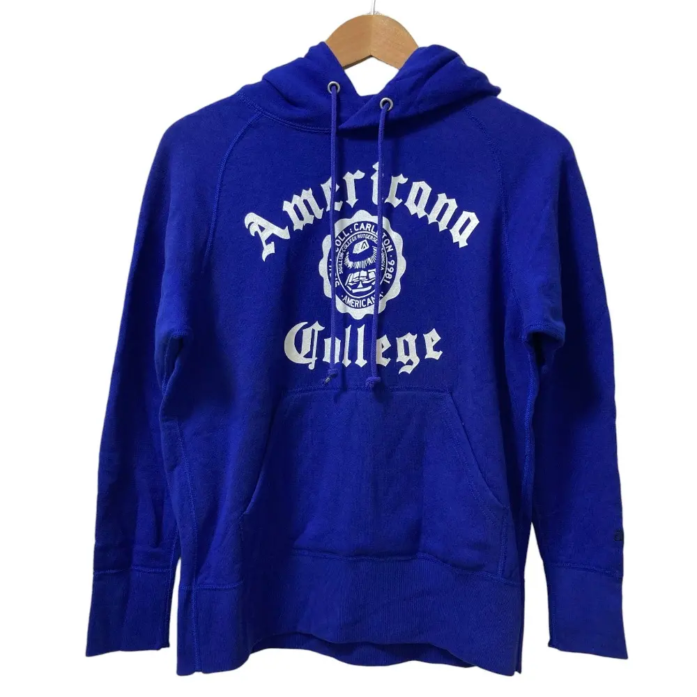 AMERICANA アメリカーナ ドゥーズィエムクラス別注 AMERICANA HOOD SWEAT パーカー サイズM ブルー