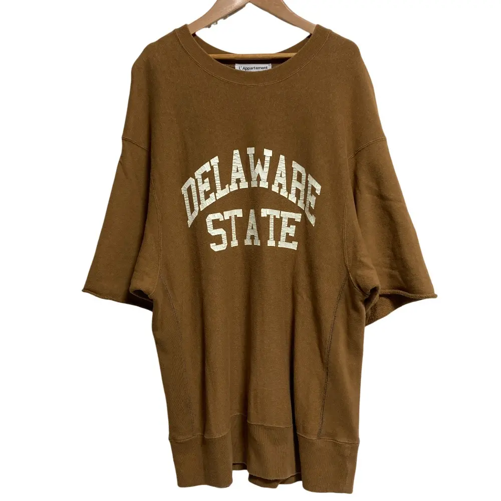 L’Appartement × Americana アメリカーナ アパルトモン 別注 3/4スリーブ スウェット プルオーバー ブラウンベージュ