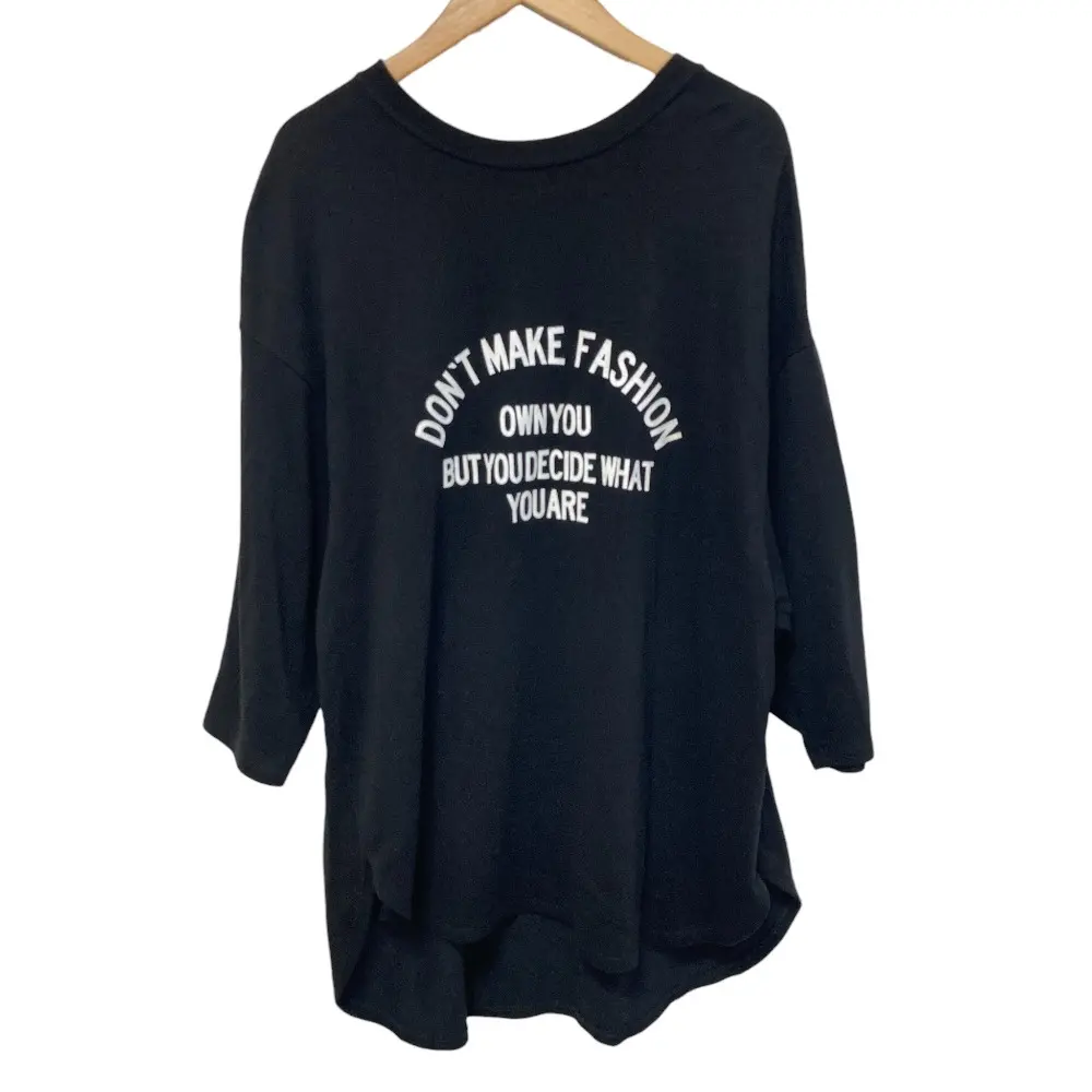 AMERICANA アメリカーナ アパルトモン 別注 Football T-sh フットボール Tシャツ カットソー ブラック