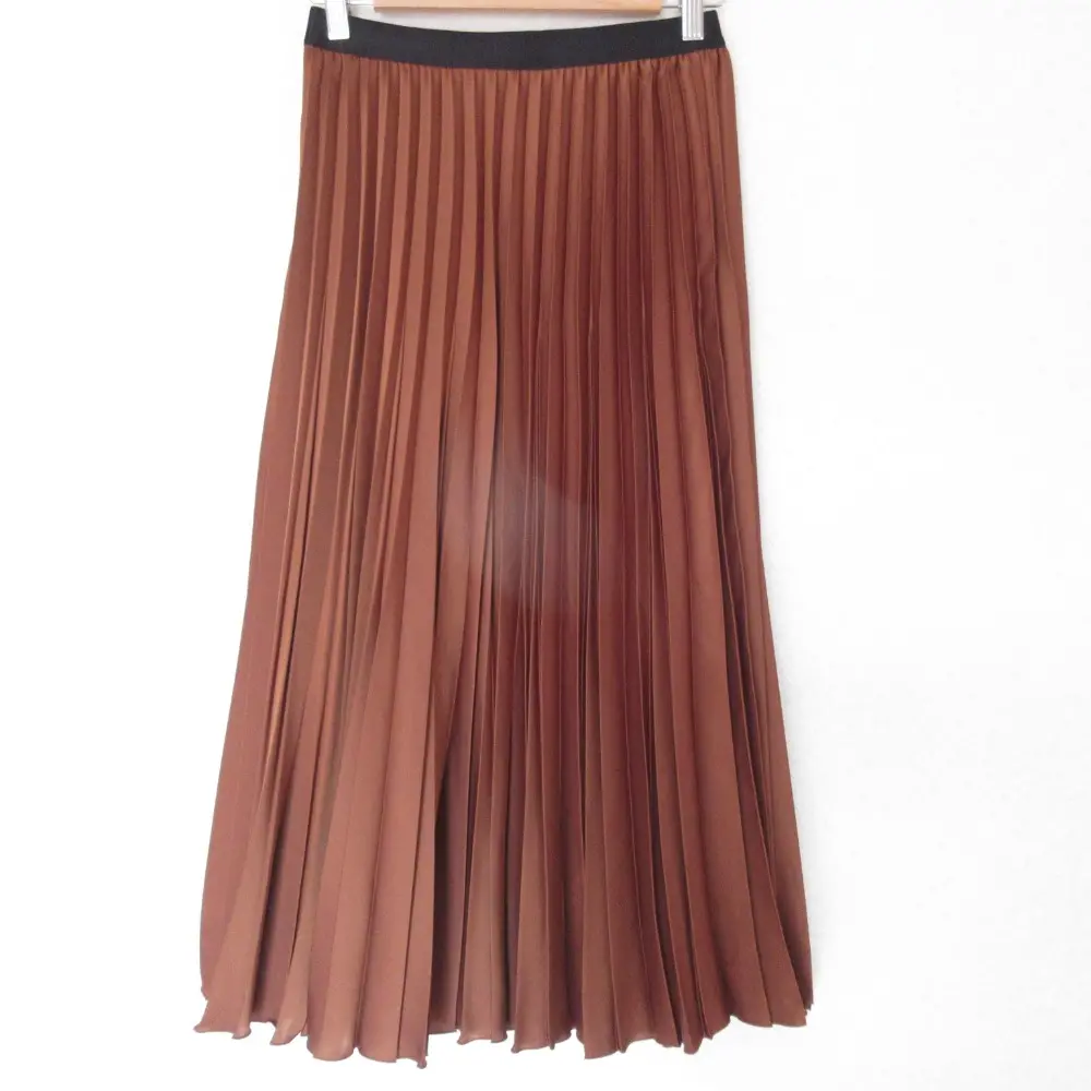 ANAYI アナイ ロング プリーツスカート 38 ブラウン
