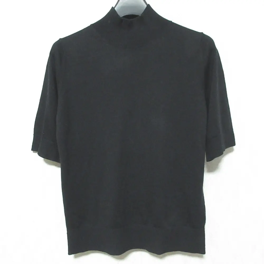 ANAYI アナイ シルクカシミヤ 半袖 ニットセーター サイズ36 ブラック