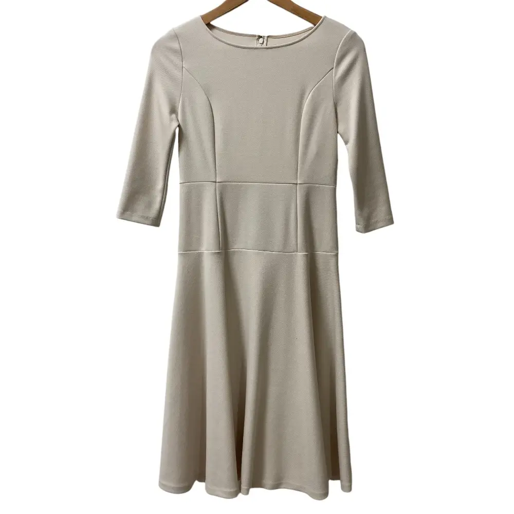 ANAYI アナイ 七分袖 ロングワンピース サイズ36 ベージュ