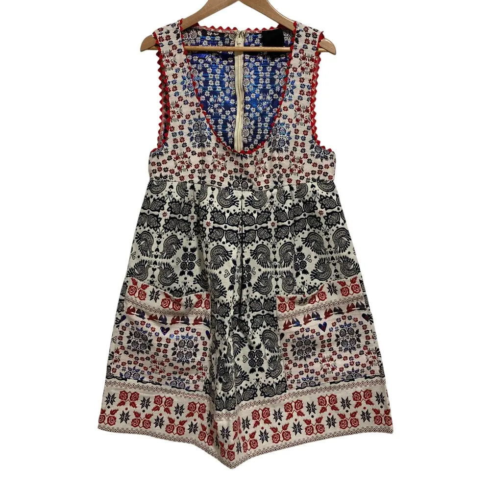 ANNA SUI アナスイ ピーコック フラワージャガード ノースリーブ