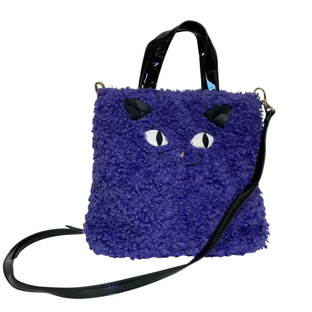ANNA SUI アナスイ ティティ ファー 2WAY ショルダー トートバッグ パープル