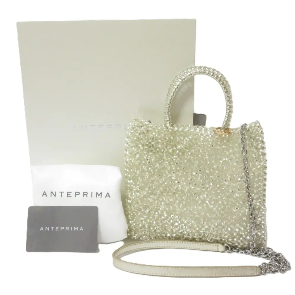 ANTEPRIMA アンテプリマ 999コレクション スタンダード ミニアトゥーラ ショルダーバッグ ミニバッグ PB22F99045 ピュアシルバー