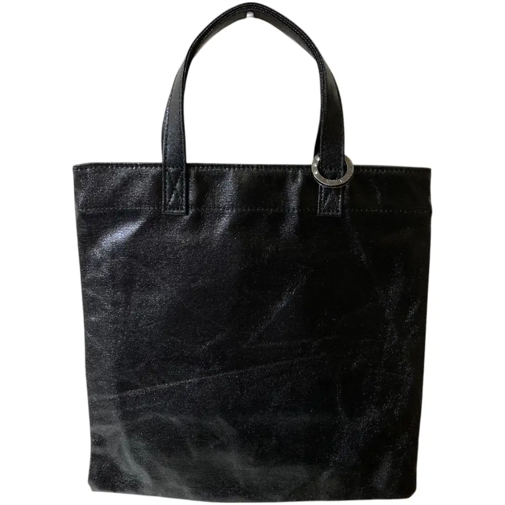 ANTEPRIMA アンテプリマ アネッロ T グランジ スモール 箔加工 キャンバス トートバッグ ブラック