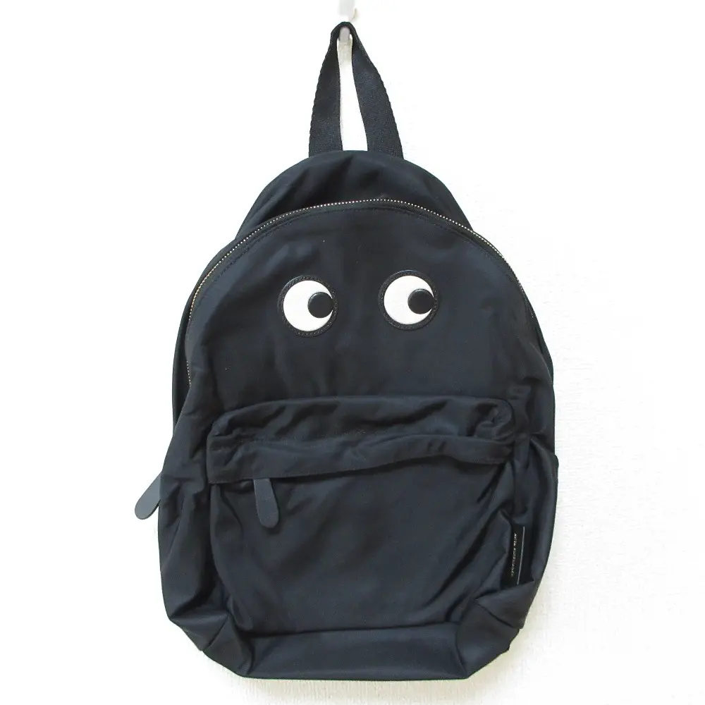 ANYA HINDMARCH アニヤハインドマーチ Eyes アイズ バックパック ナイロン リュック デイパック ブラック