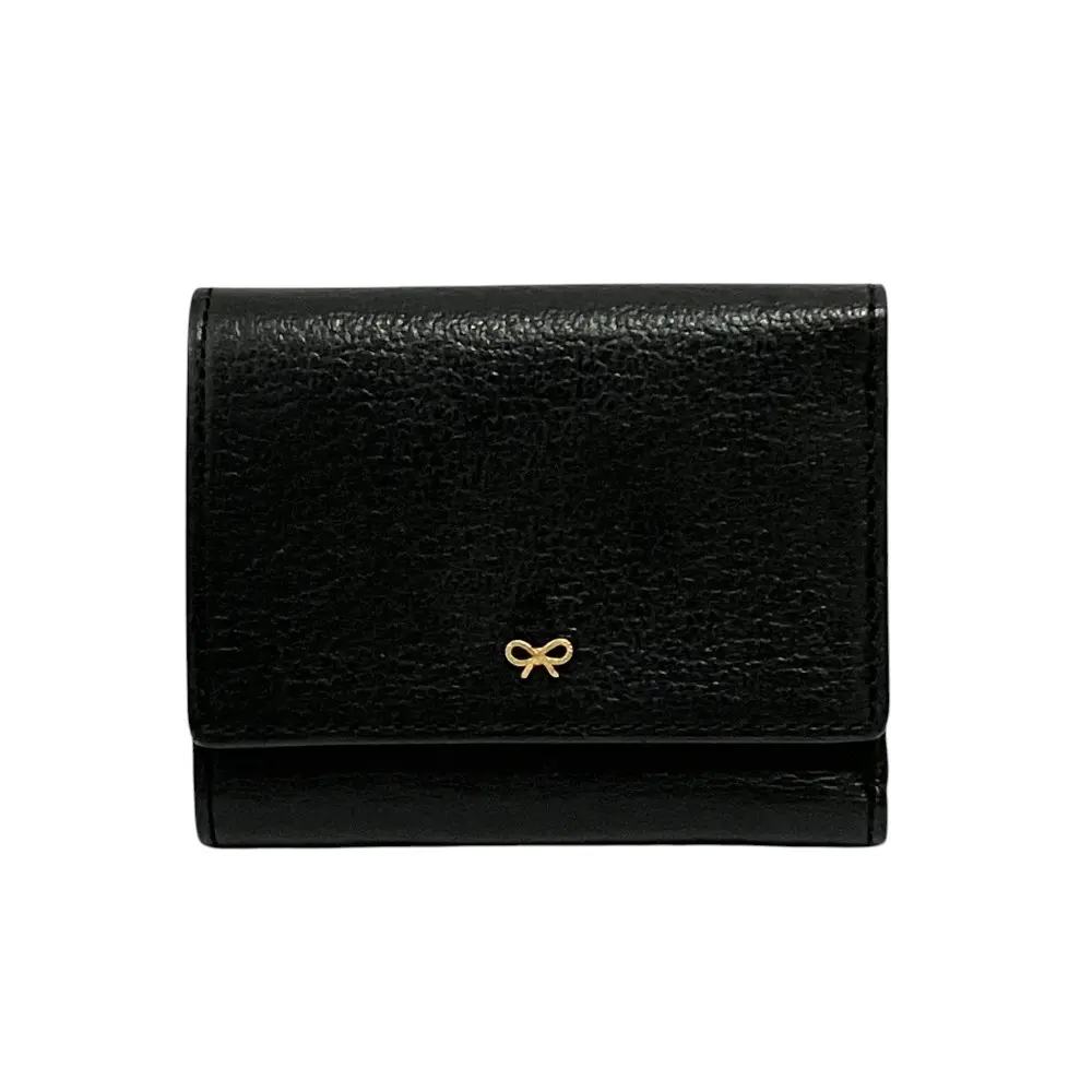 ANYA HINDMARCH アニヤハインドマーチ EYES ミニ トライフォールド ウォレット 三つ折り財布 ブラック