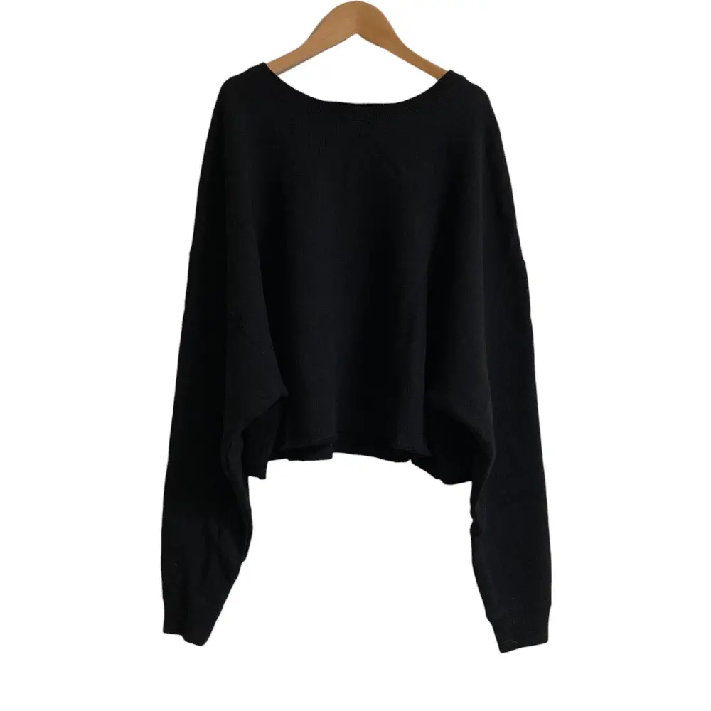 AP STUDIO エーピーストゥディオ C/L Volume sleeve sweat スウェット Fサイズ ブラック