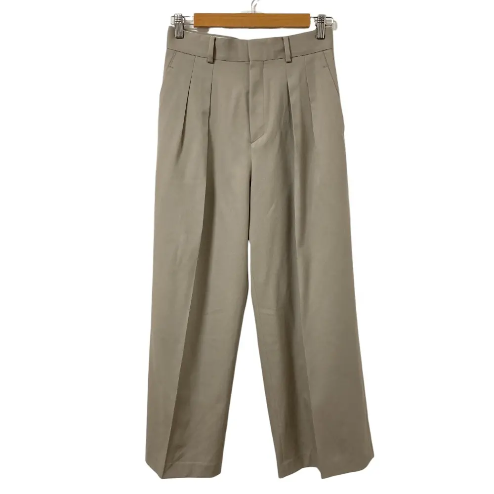 24AW AP STUDIO エーピーストゥディオ ハイウエストワイドパンツ サイズ38 ベージュ