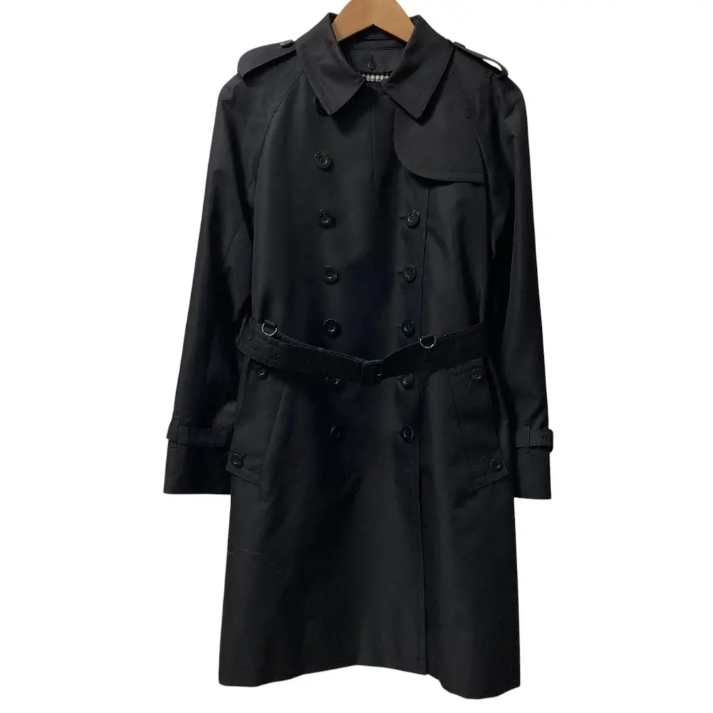 Aquascutum アクアスキュータム ライナー付きトレンチコート 5005450001 サイズ10 ブラック