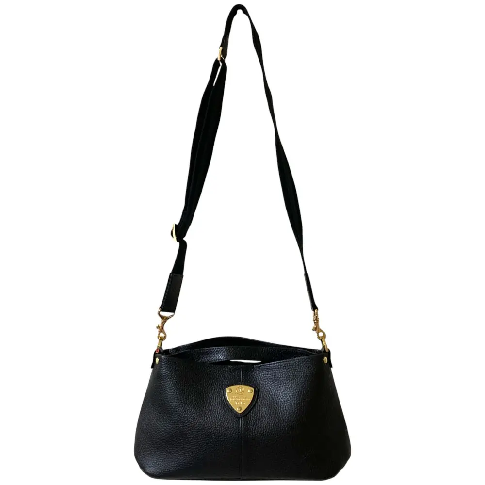 ATAO アタオ chivy チヴィ クロシェ レザー 2way ショルダーバッグ ハンドバッグ ブラック