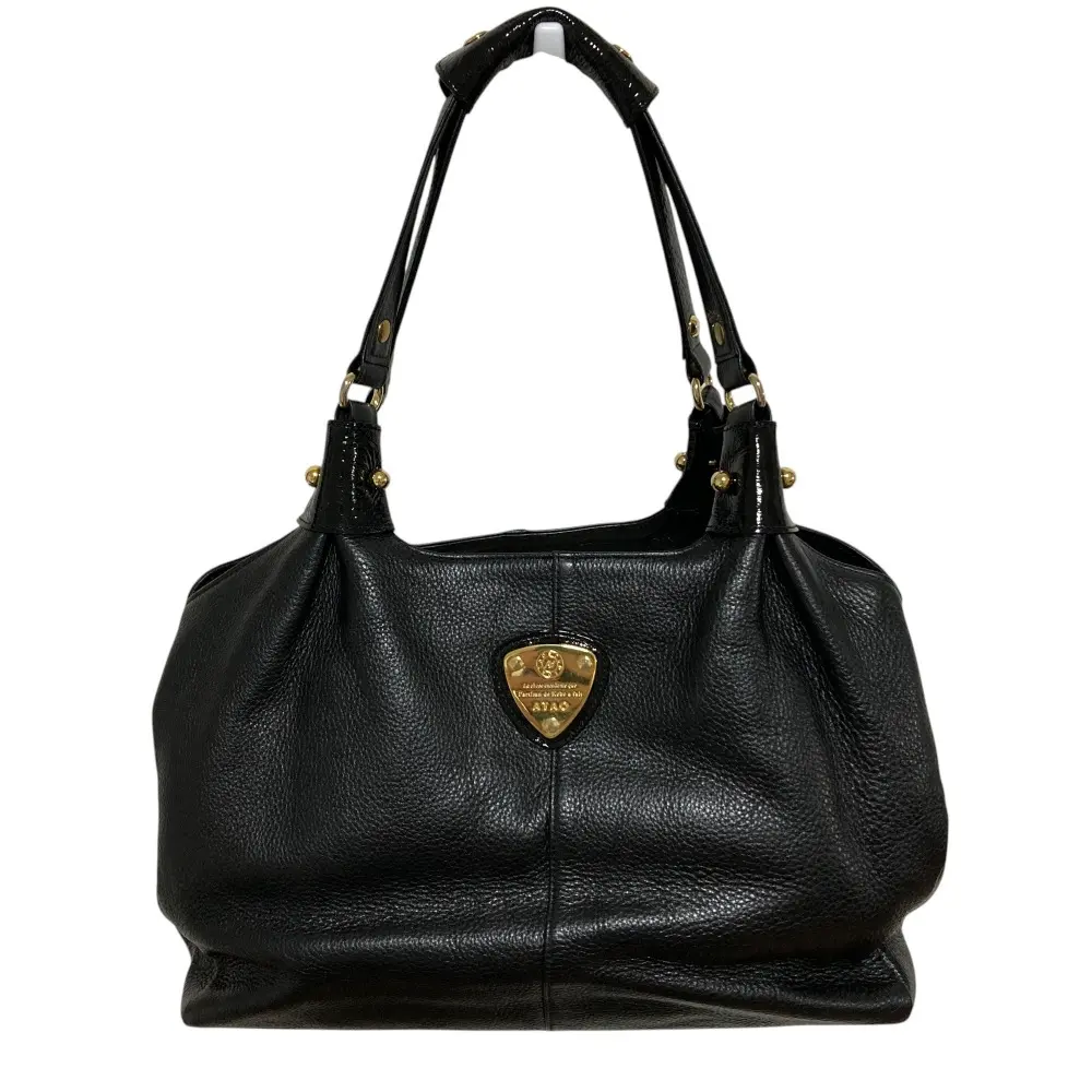 ATAO アタオ アンディ レザー ワンショルダーバッグ ハンドバッグ ブラック