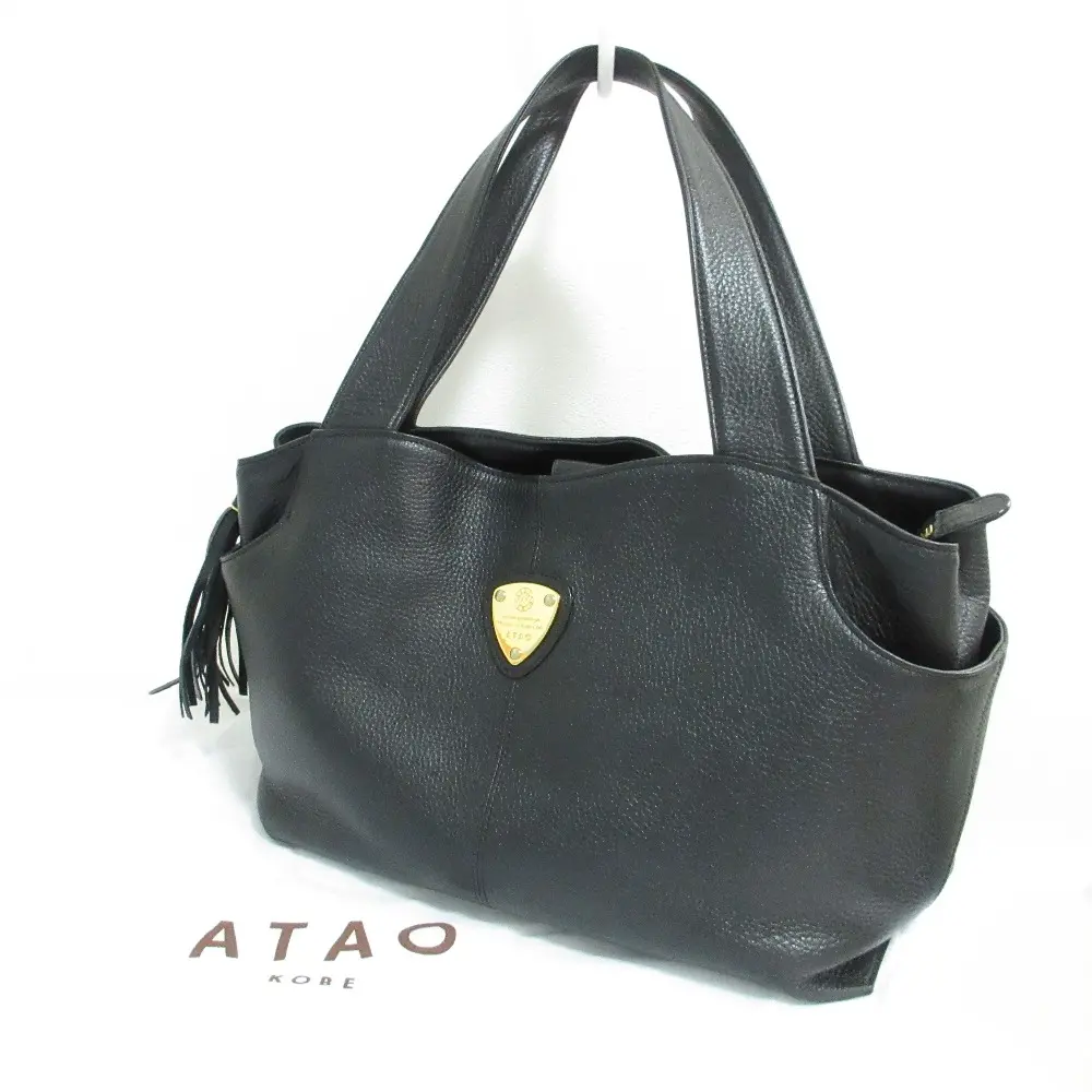 ATAO アタオ ファンクヴィ レザー ハンドバッグ ブラック