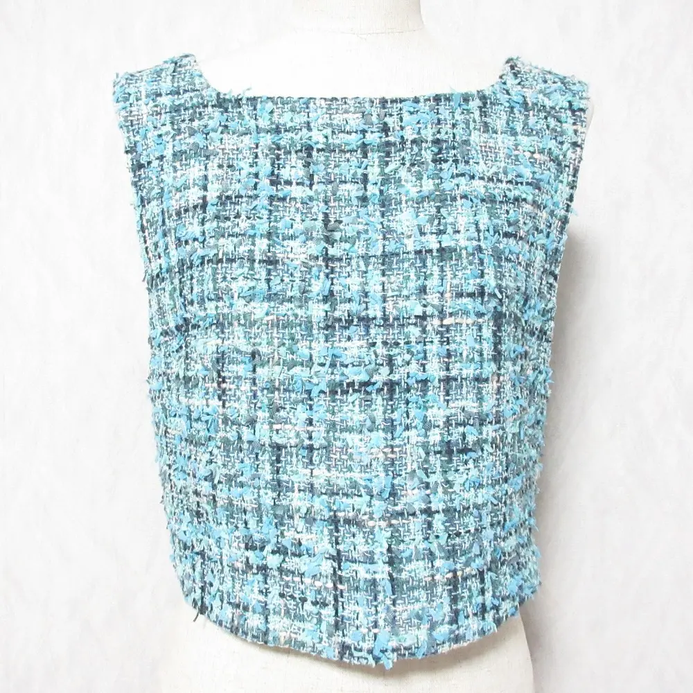 AURALEE オーラリー HOMESPUN SUMMER TWEED CAMISOLE ツイードキャミソール ノースリーブ トップス A23ST04HW サイズ1 ブルーの買取実績【2026年4月買取】