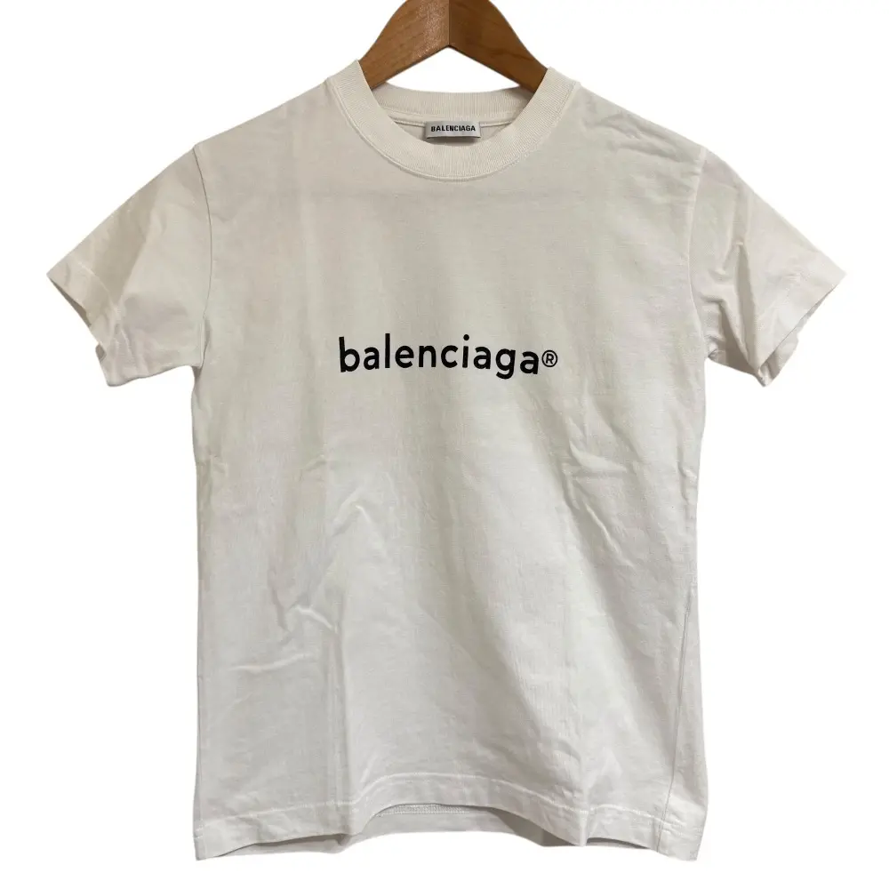 BALENCIAGA バレンシアガ NEW COPYRIGHT 半袖 クルーネック ロゴ Tシャツ サイズXS ホワイトの買取実績【2025年7月買取】