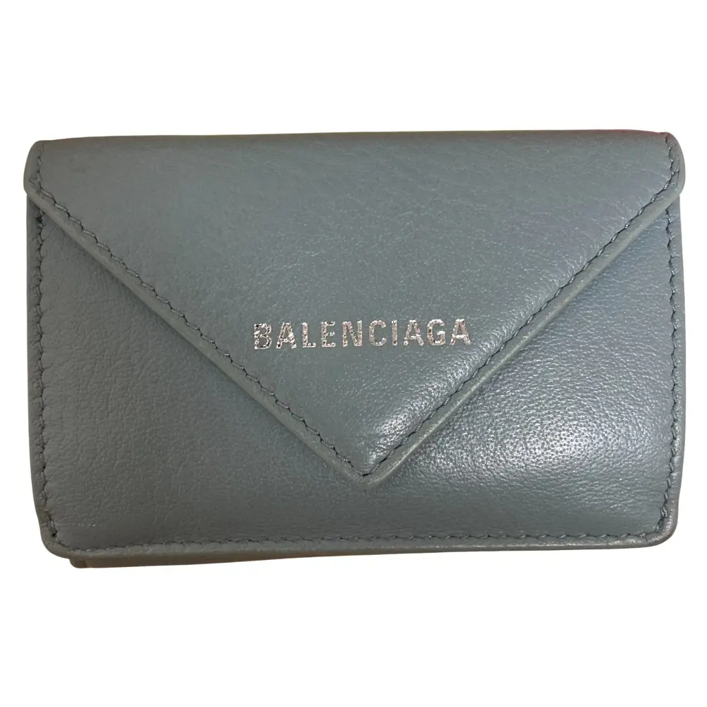 BALENCIAGA バレンシアガ ペーパーウォレット 391446 ブルー