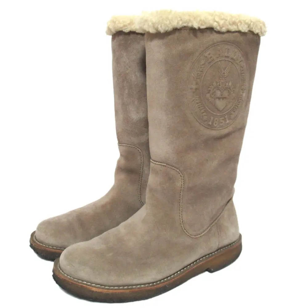 BALLY バリー KANDER 112 ムートンブーツ ロングブーツ EU36 23cm相当 カーキベージュ