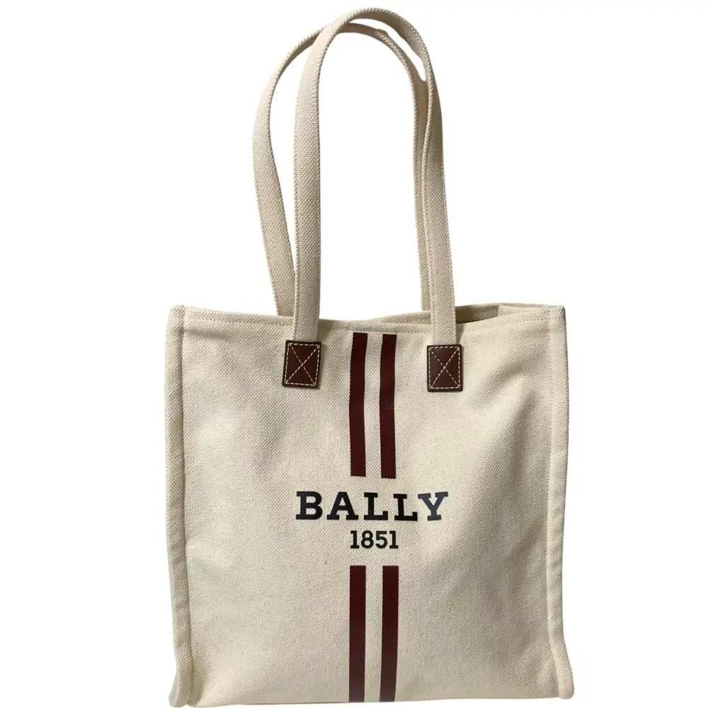 BALLY バリー クリスタリア ロゴプリント トートバッグ キナリ 