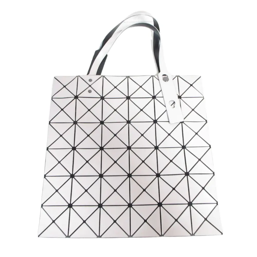 BAO BAO ISSEY MIYAKE バオバオ イッセイミヤケ PRISM MATTE トートバッグ BB73-AG053 ピンクベージュ×ブラック