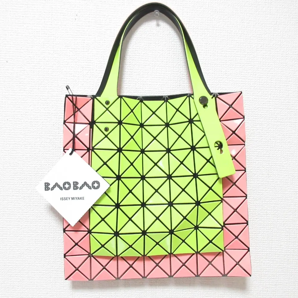 BAO BAO ISSEY MIYAKE バオバオ イッセイミヤケ プリズム カンガルー ハンドルトップ バッグ BB31-AG527-57 イエロー