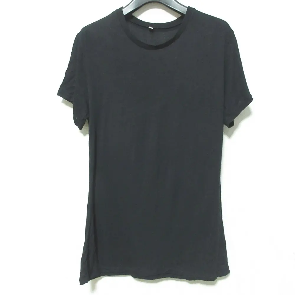 Baserange ベースレンジ バンブー ショートスリーブ クルーネック カットソー Tシャツ サイズM ブラック