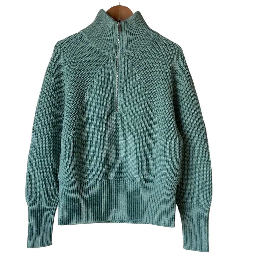 23AW BATONER × SHIPS バトナー シップス別注 ハーフジップ ニット セーター サイズF ライトグリーン