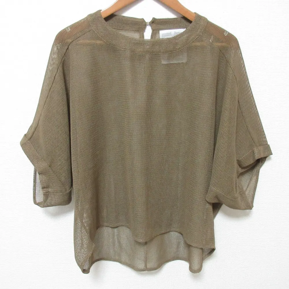 25SS BEARDSLEY ビアズリー カラミプルオーバー 半袖 カットソー BEZ1051406A0005 サイズF ベージュ