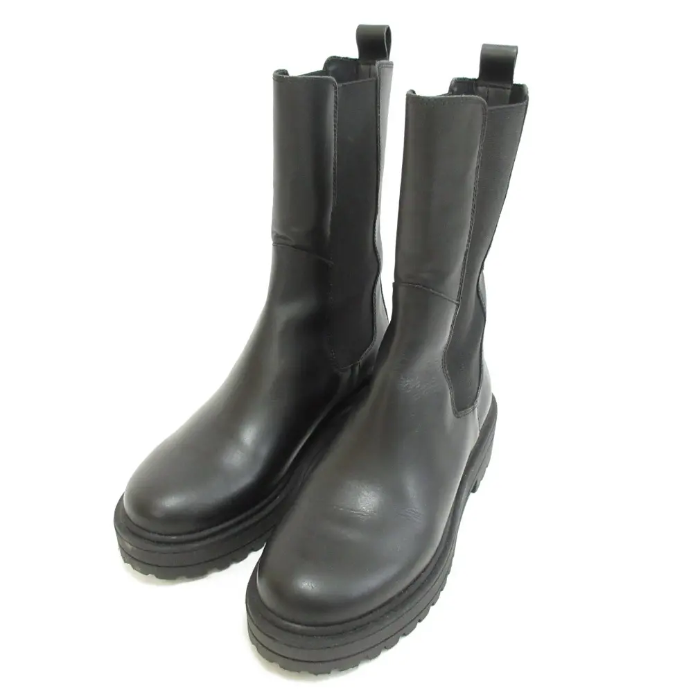 21AW BEAUTY&YOUTH ビューティー＆ユース ユナイテッドアローズ サイドゴアブーツ 1831-699-6799 37 約24cm ブラックの買取実績【2024年12月買取】
