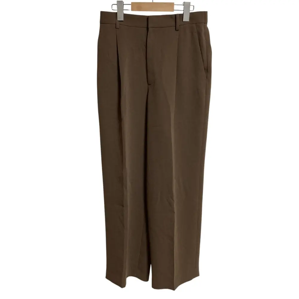BEAUTY & YOUTH ビューティーアンドユース ユナイテッドアローズ タックワイドパンツ サイズL ブラウン