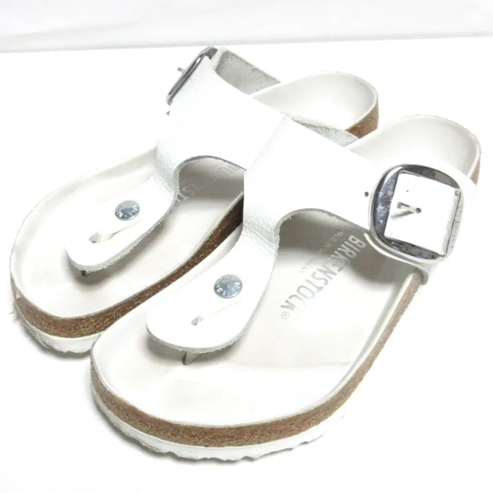BIRKENSTOCK ビルケンシュトック Gizeh ギゼ フラット トングサンダル 37 24.0cm ホワイト