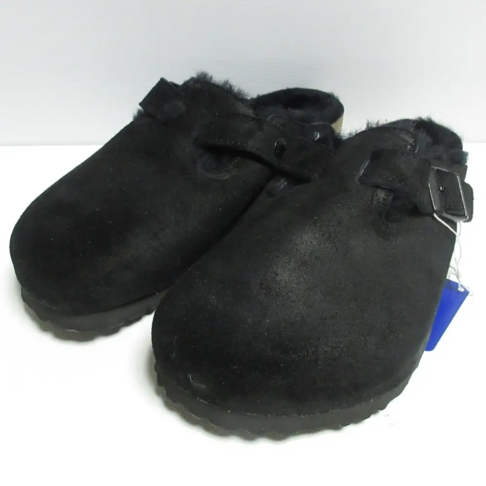 BIRKENSTOCK ビルケンシュトック ボストン VL/Fell サンダル 39 25cm ブラック