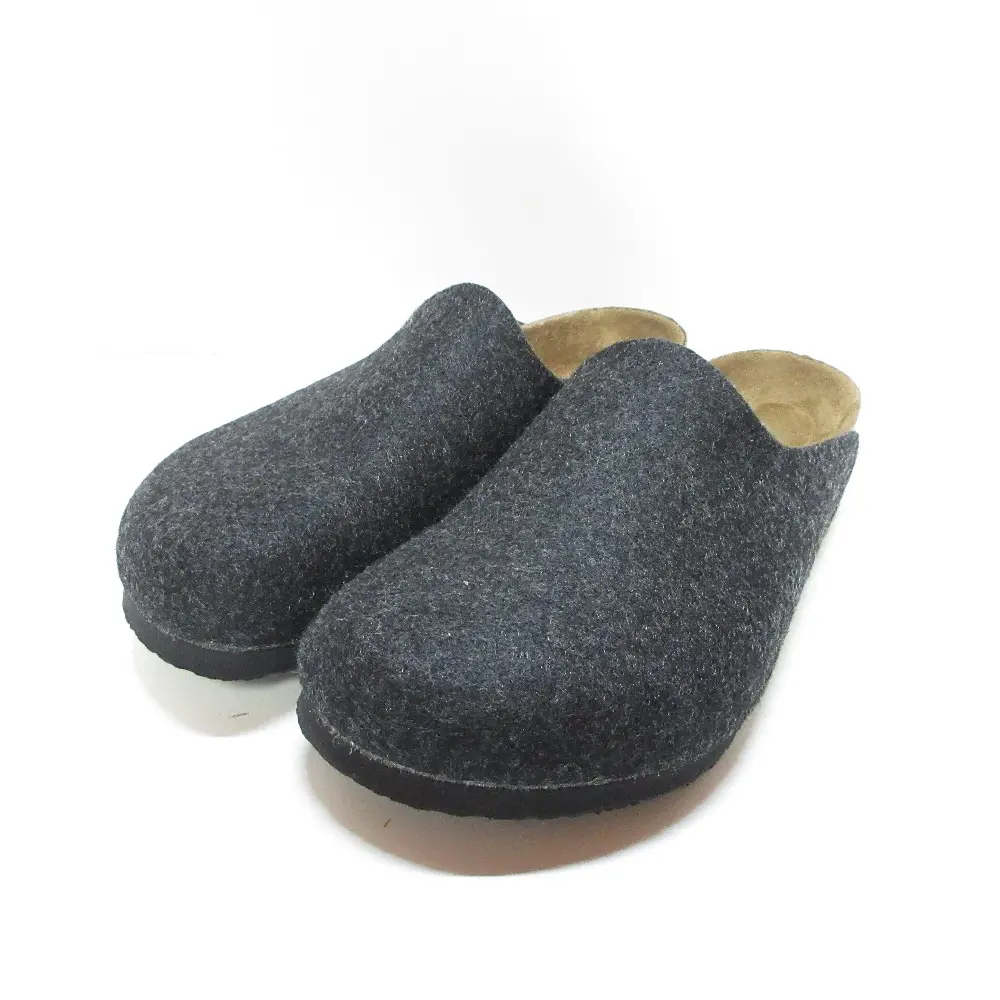 BIRKENSTOCK ビルケンシュトック アムステルダム フェルト サボサンダル クロッグ 40 26cm ダークグレー