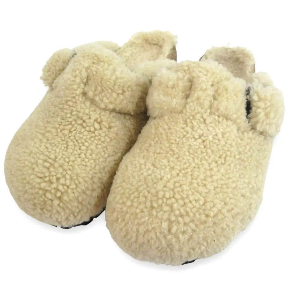 BIRKENSTOCK ビルケンシュトック PAPILLIO ボストン ビッグ バックル シアリング ムートンサンダル サイズ38 24.5cm アイボリー