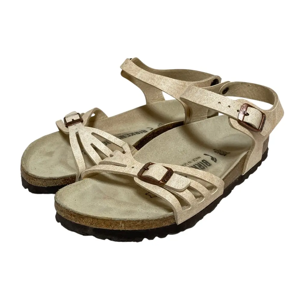 BIRKENSTOCK ビルケンシュトック Bali バリ ストラップ フラットサンダル 22.5cm ライトベージュ