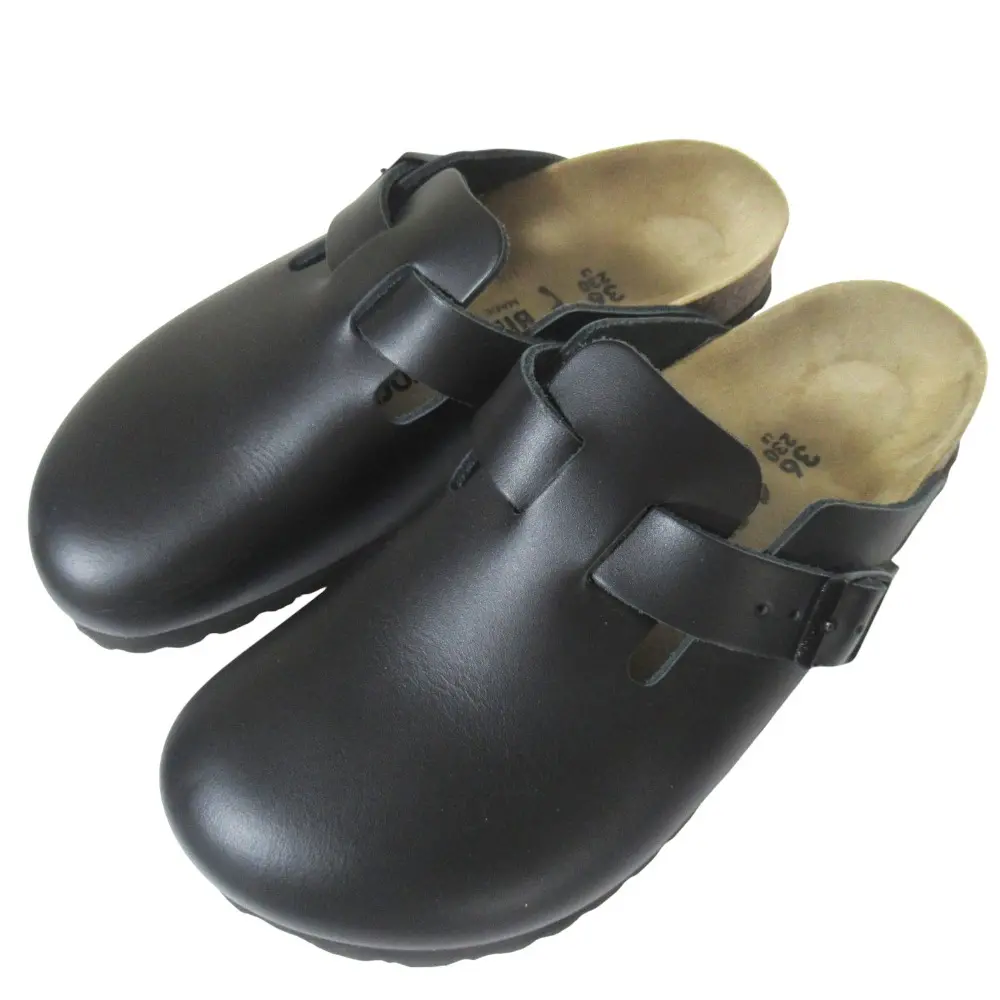 BIRKENSTOCK ビルケンシュトック ボストン レザー スリッポン サンダル サイズ36 23cm ブラック