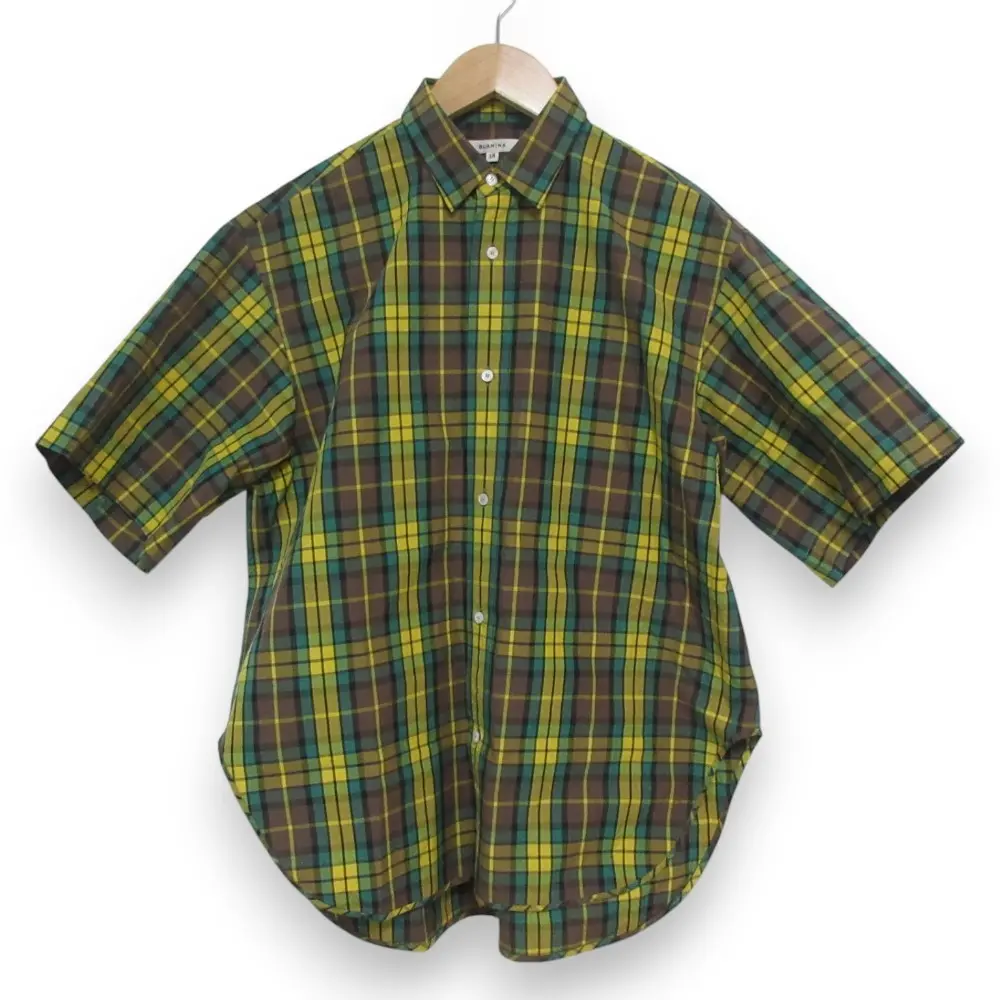 BLAMINK ブラミンク チェック柄 ショートスリーブ シャツ ブラウス 7911-299-0065 38サイズ マルチカラー