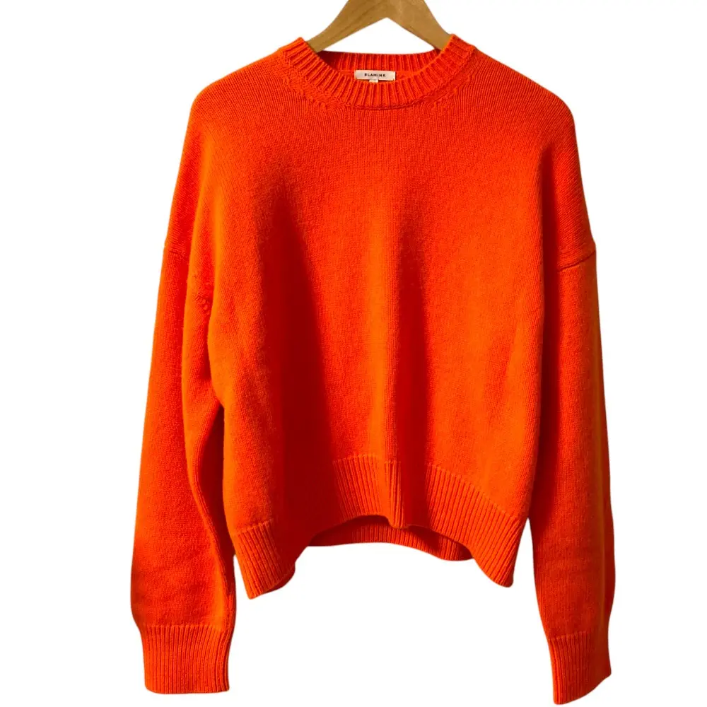 BLAMINK ブラミンク 5G ウールカシミヤニットセーター サイズ36 オレンジ