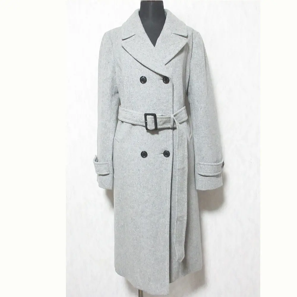 BLUE LABEL CRESTBRIDGE ブルーレーベルクレストブリッジ ダブルブレストウールコート 55B51-411-07 サイズ40 グレー