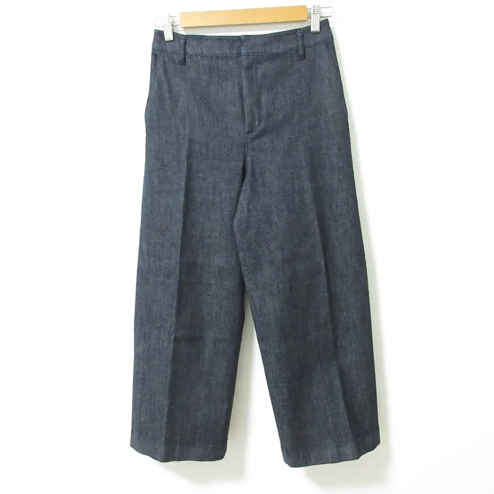22AW BLUE LABEL CRESTBRIDGE ブルーレーベルクレストブリッジ ムラ糸ストレッチデニムワイドパンツ サイズ36 インディゴブルー