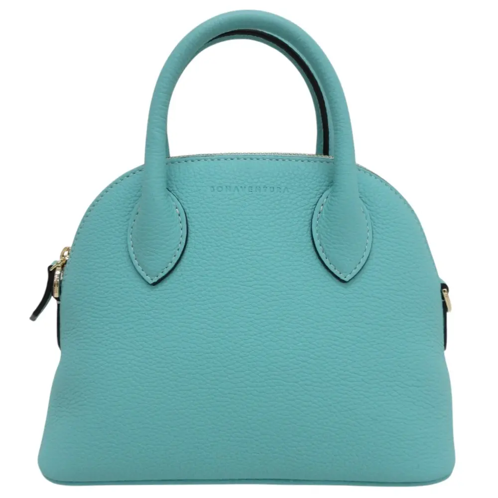 BONAVENTURA ボナベンチュラ Emma bag 22 シュリンクレザー 2WAY ハンドバッグ ショルダーバッグ アトールブルーコレクション