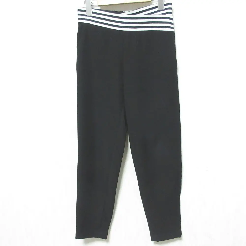 BORDERS at BALCONY ボーダーズアットバルコニー ウエストマーク テーパードパンツ スラックス BD2011-3G-05 36 ブラック