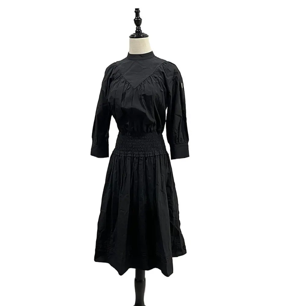 21AW BORDERS at BALCONY ボーダーズアットバルコニー BACK CUT OUT DRESS バックセパレートワンピース BD2121-3E-09 F ブラック