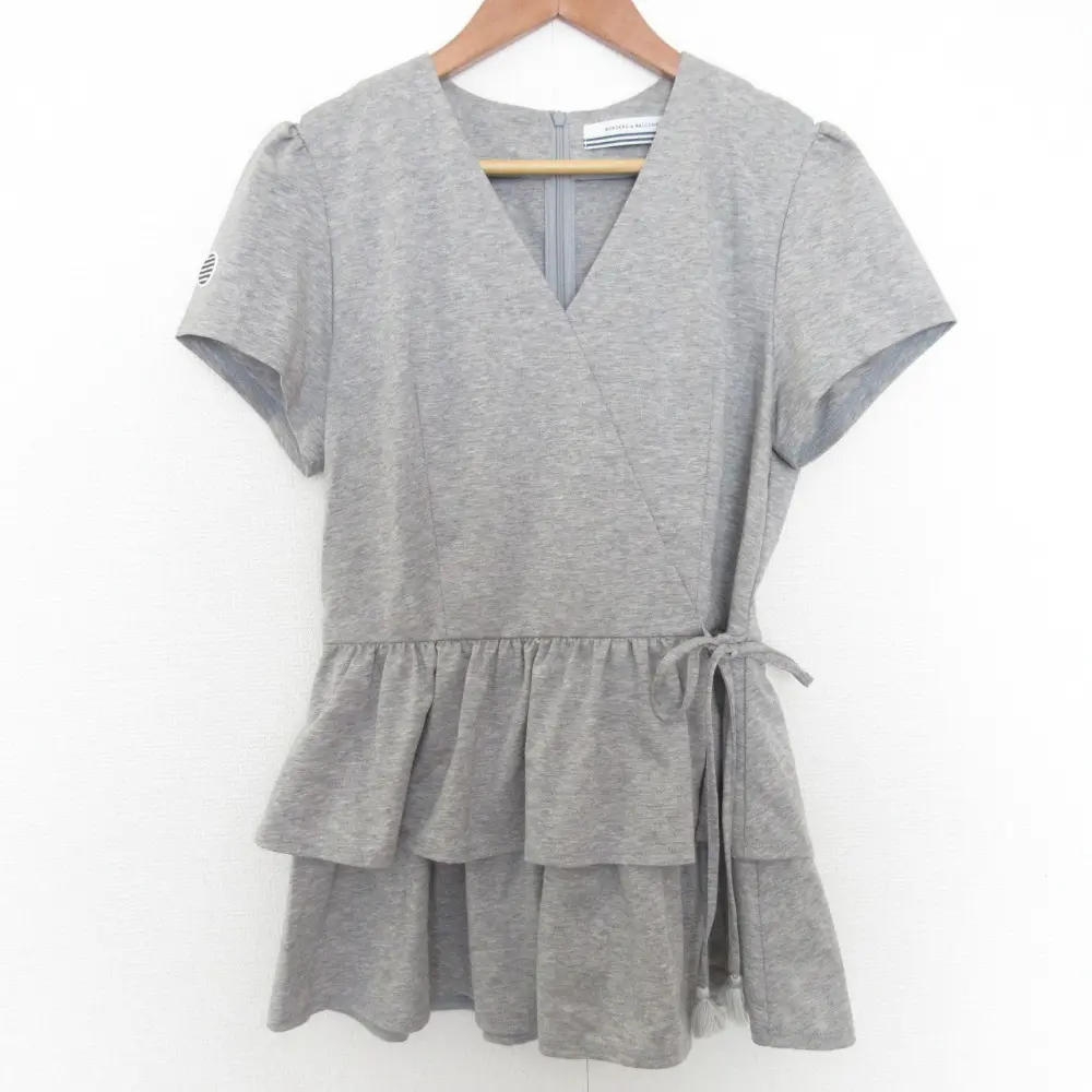 BORDERS at BALCONY ラッフルド カフ T フリル カットソー BORDERS at