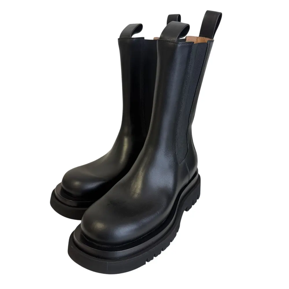 BOTTEGA VENETA ボッテガヴェネタ レザー ラグ チェルシーアンクル