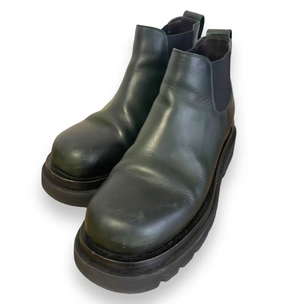 BOTTEGA VENETA ボッテガヴェネタ レザー ラグ チェルシーアンクル