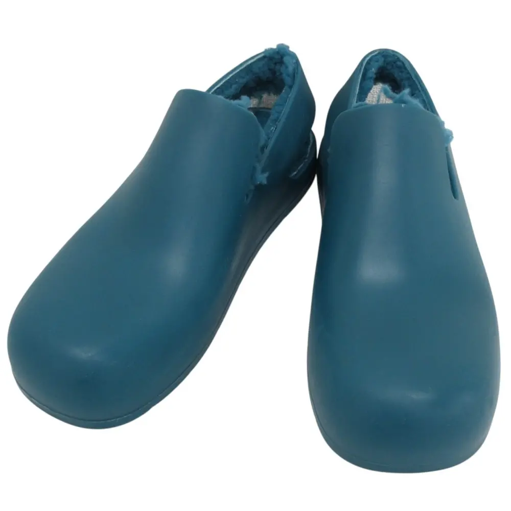 BOTTEGA VENETA ボッテガヴェネタ シアリングパドル ボアデザインサンダル 39 24.5cm相当 ブルー